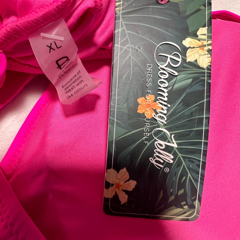 Blooming Jelly Chic Hot Pink Women's One Piece Swimsuit - Picture 3 of 3